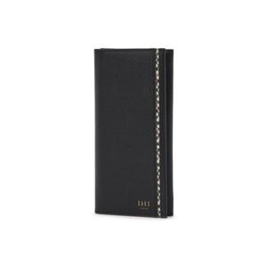 [닥스ACC][선물포장][FORMAL]블랙 체크배색 소가죽 장지갑 DBWA2F441BK