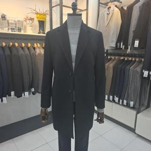 [세정 트레몰로] 울혼방 블랙기본코트 TRNEL5W941106