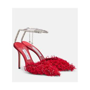 지미추 Saeda 100 임벨리시드 메쉬 펌프스 P01125045