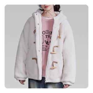 에꼴리에 HC33 토글장식 양털 패딩 점퍼 25D0157