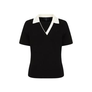 캘러웨이골프반팔티 VQA CWSO25F202_BK 가을 여성 카라 변형 반팔 풀오버