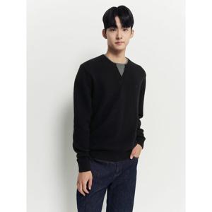 [빈폴멘] 레이어드넥 니트 블랙 (BC5951C335)