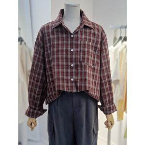 [르샵]유즈얼 사이드 포켓 체크 셔츠 (BP1BL034A)