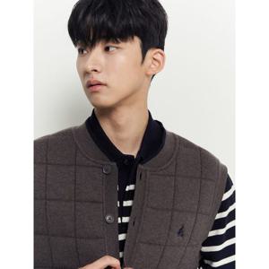 [빈폴멘] 초코퀼팅 베스트  브라운 (BC595AC38D)