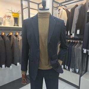 [세정 트레몰로] 모97% 겨울용 네이비그린 슬림형 정장셋트 TGBGA3W38951156