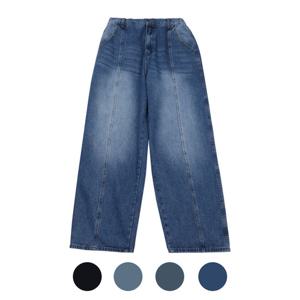 [파파브로]멘즈 OB 뒷밴딩 앞주름 와이드핏 청바지 IC-JEA-RM516