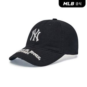 [MLB공식] 26N 남여공용 스트릿 어드레스 언스트럭쳐 볼캡 NY (Black) 3ACPB026N-50BKS