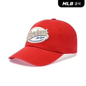 [MLB공식] 26N 공용 스트리트 오벌 컬시브 언스트럭쳐 볼캡 NY (Red) 3ACPV016N-50RDS
