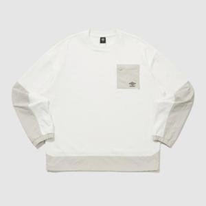 엄브로긴팔티 TQT UQ121CFS13-SCW 웨이파인더 우븐BIT 니트 맨투맨 / sweetcorn