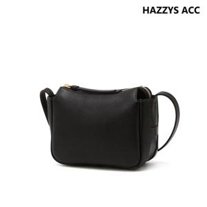 블랙 단색 소가죽 크로스백 HIWA6E340BK