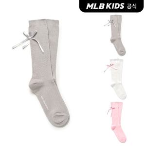 [MLB키즈 공식]26N 베이직 골지 리본 니삭스 (3color)7FSOB086N