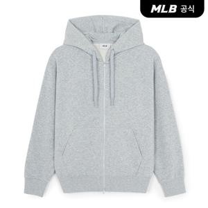 [MLB공식] 26SS 공용 베이직 스몰로고 오버핏 후드집업 NYM (Melange Grey) 3ATRB0161-09MGS