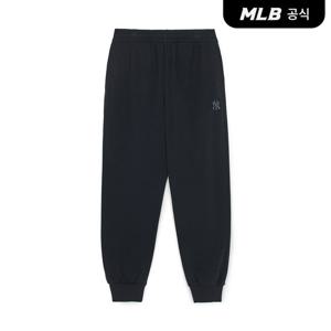 [MLB공식] 26SS 공용 베이직 스몰로고 조거 팬츠 NY (Black) 3APTB0161-50BKS