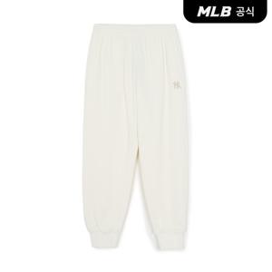 [MLB공식] 26SS 공용 베이직 스몰로고 조거 팬츠 NY (Cream) 3APTB0161-50CRS