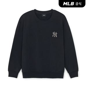 [MLB공식] 26SS 공용 클래식 모노그램 빅럭스 맨투맨 NY (Black) 3AMTM0361-50BKS