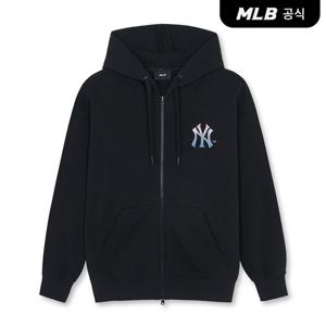 [MLB공식] 26SS 공용 엠트릿 등판 레터 메가오버핏 후드집업 NY (Black) 3ATRB0361-50BKS