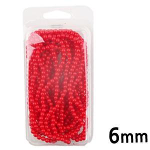 JMds 유니아트 (진주) 3000 칼라 구슬 단색 진주 (빨강) (6mm)
