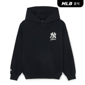[MLB공식] 26SS 공용 엠트릿 등판 레터 후드티 NY (Black) 3AHDB0361-50BKS