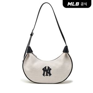 [MLB공식] 26N 베이직 캔버스 호보백 NY (Ivory) 3ABQB016N-50IVS