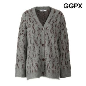 [지지피엑스]빅 버튼 레오파드 퍼 가디건 GPCKG029F