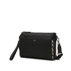 [닥스ACC]블랙 로고장식 소가죽 클러치겸 크로스백 DBBA6E112