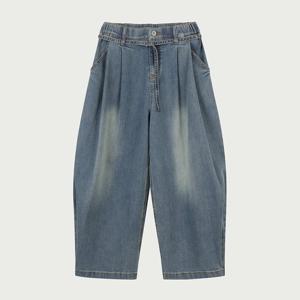 행텐틴즈 여아 프론트 턱 스냅 와이드 데님팬츠_244(14560-155-207-10)