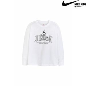 [나이키키즈(플레이키즈)]조던 노룩 롱슬리브 티셔츠 화이트 8-15세 N253TS391P