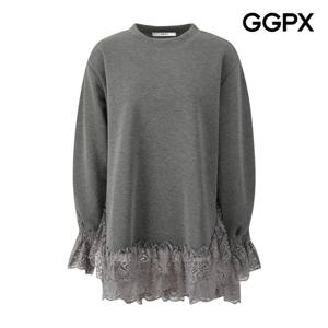 [지지피엑스]레이스 디테일 롱 긴팔 티셔츠 GQ1TS017F
