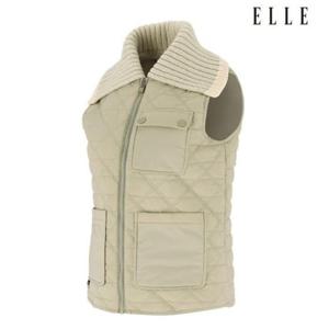 엘르골프 세이브존01 여성 니트에리 다이아 퀼팅 패딩 베스트 6J81451 740