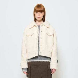 [제너럴아이디어]UNISEX 컬러팝 부클 카라 점퍼 [IVORY] / SBC3U07004