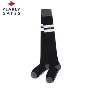 [파리게이츠] 여성 스마일 자수 프레피 배색 니삭스