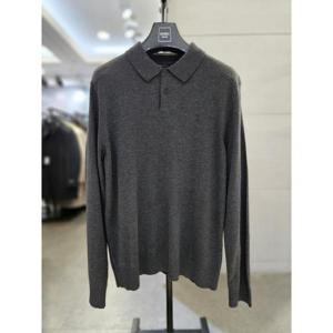 바쏘옴므 세이브존03 바쏘옴므 24F/W 차콜그레이  블렌드 베이직카라 니트티 WSAGY3WT17ACHA