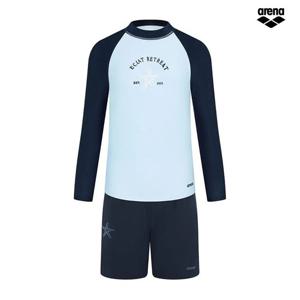 아레나 리오 래쉬가드 세트 A6BB1BS01 NVY