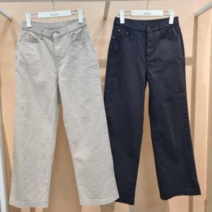 라티움 HC34 국내생산 봄 인밴딩신축성좋은일자통면바지 T2613PT02