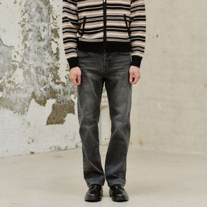 [플랙진]남성 스티즈 M53 엘라스틱 스트레이트 그레이 워싱 데님 팬츠 (PJTI5SZM535)