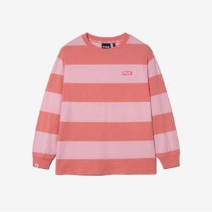 [휠라 키즈]베이직 스트라이프 티셔츠 (FK2RLH1102X_PEH)