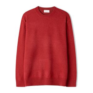 남자 로이 워셔블 모달 라운드 긴팔 니트티 SG-KN-Q027-레드