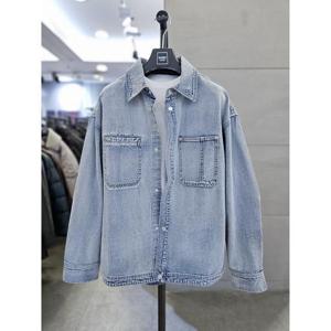 바쏘옴므 세이브존03 바쏘옴므 남자 오버핏 블루 데님 트러커 자켓 WSAQA5GU50A