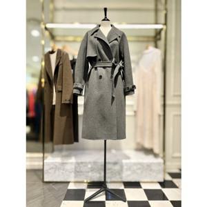 [시슬리] (SACT43561) 버디 트렌치형 롱 코트