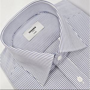 [레노마셔츠]일반핏/트윌 스트레치 심플 스트라이프 긴소매 셔츠