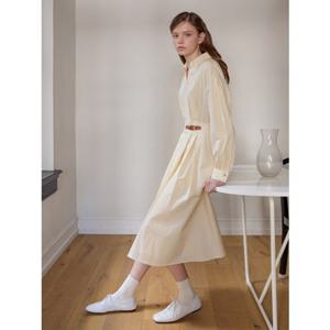 올리브데올리브 (OW5SO260) 셔츠형 비죠 장식 랩 원피스