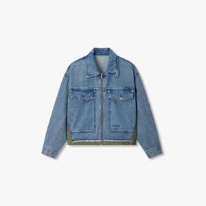 [보브]우븐 믹스 데님 집업 자켓7156210001