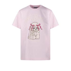 26SS 가니 반팔 티셔츠 A1050062868 CHALK PINK DOM