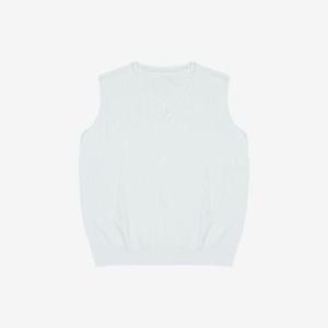 베스띠벨리 세이브존04 브이넥 슬리브리스 니트 BKUCE29250