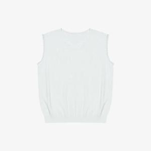 베스띠벨리 세이브존04 유넥 슬리브리스 니트 탑 BKUCE29270