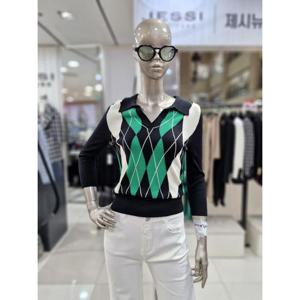 제시뉴욕 세이브존04 카라넥 칠부소매 니트 MD15KO5990KO