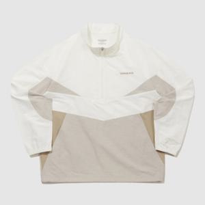 엄브로긴팔티 TQT UQ221CWT49-SCW 레이트 체크아웃 린넨 스탠넥 아노락 / sweetcorn