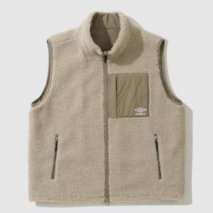 엄브로조끼 NQK UP423CWVO1-BEI 온앤오프 리버서블 플리스 베스트 / BEIGE