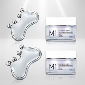 [더블세트]경락괄사마사지 리파카사M1 화이트 더블컬렉션 (카사M1 화이트 2개+가히 바운싱크림 2개)