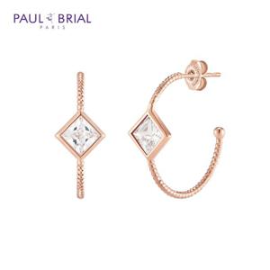 폴브리알 [SILVER] PYSE0039_PG 프린세스 후프 링 귀걸이_WHITE